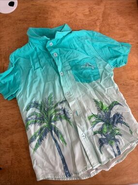 Tommy Bahamas Boys Size 4T Button Down Collared Shirt